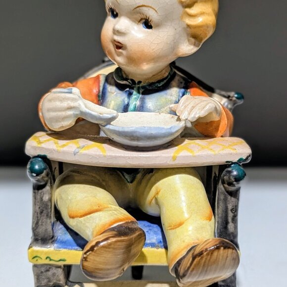 Pair of Vintage “Made in Japan” Ceramic Figurines – Hummel Style Children, 1950s - Picture 12 of 12